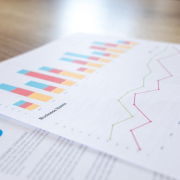 Analytics blur business close up