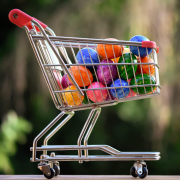 easter, purchasing, shopping cart