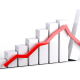 pierderi in publicitate graph, diagram, recession