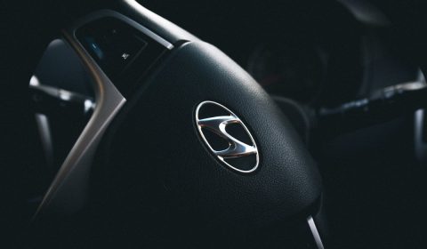 car, hyundai, steering wheel