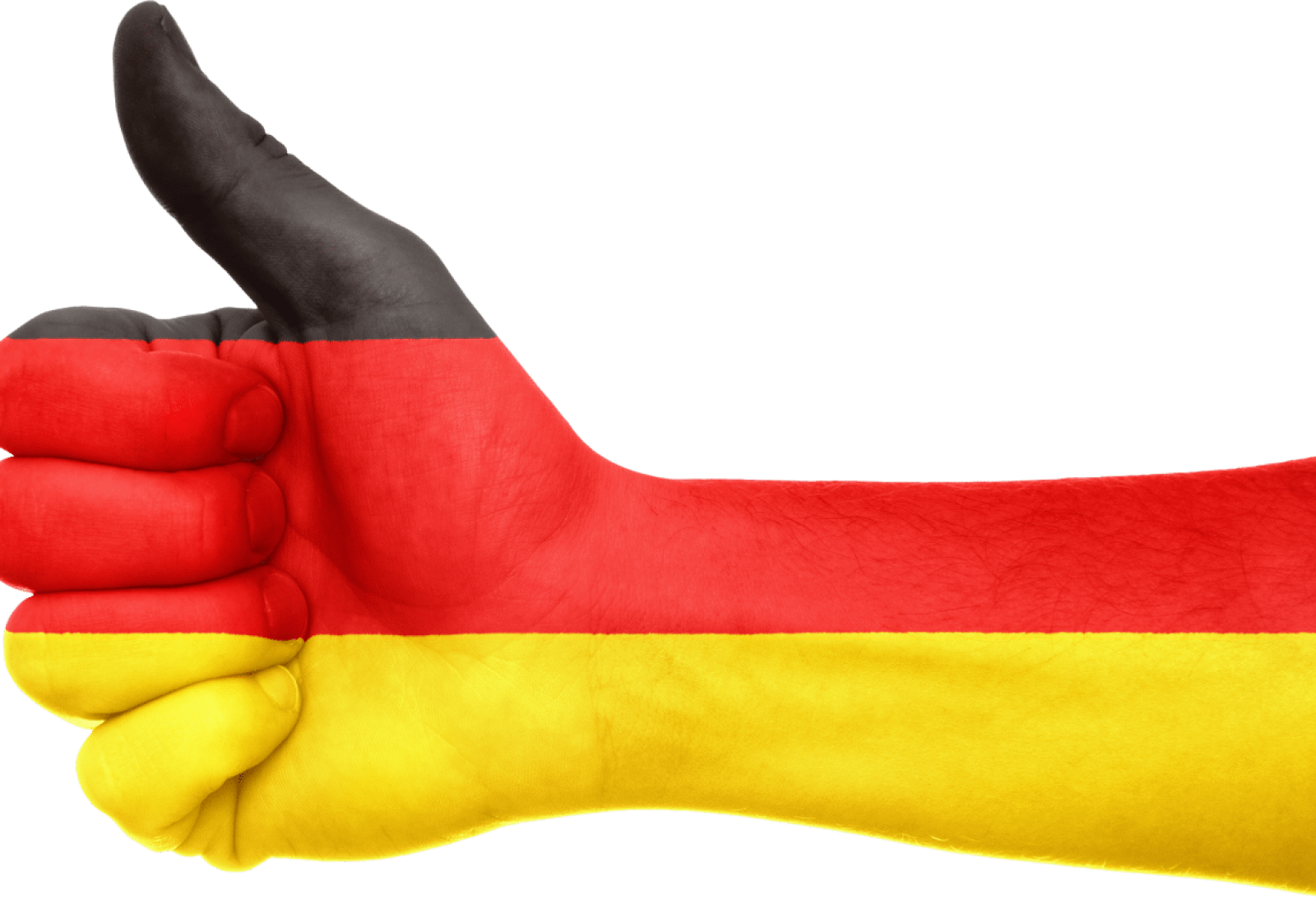 germany, flag, hand