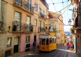 lisbon, colorful, town center