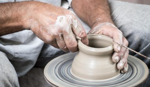 pottery, handmade, cup