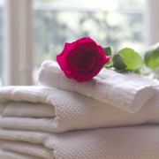 towel, rose, clean