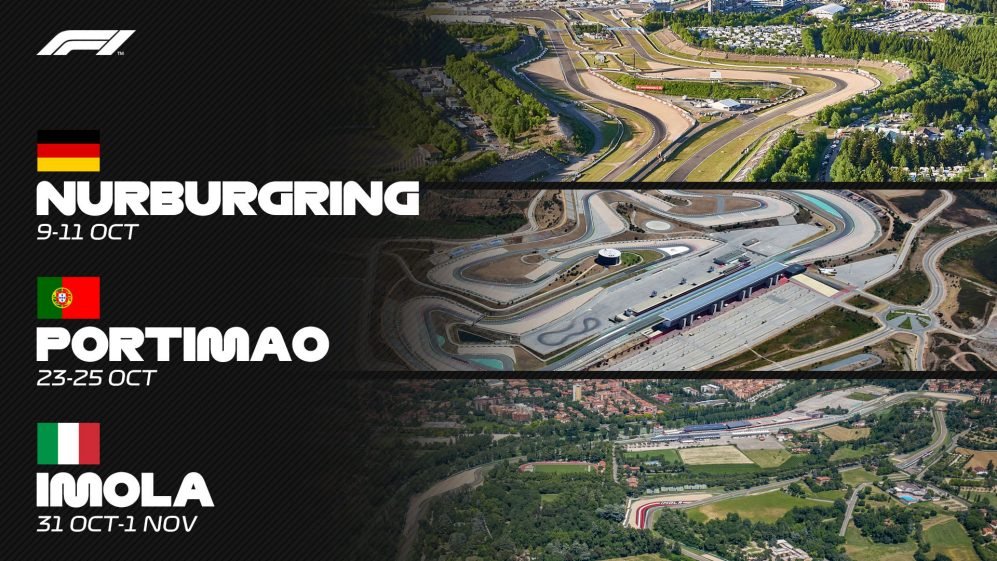 f1 nurburgring portimao imola F1 Nurburgring Portimao Imola