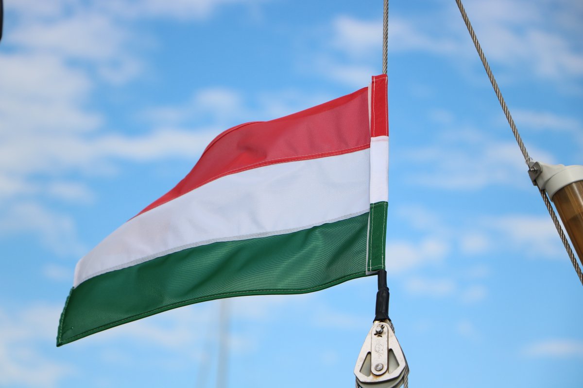 hungarian flag, sky, blue