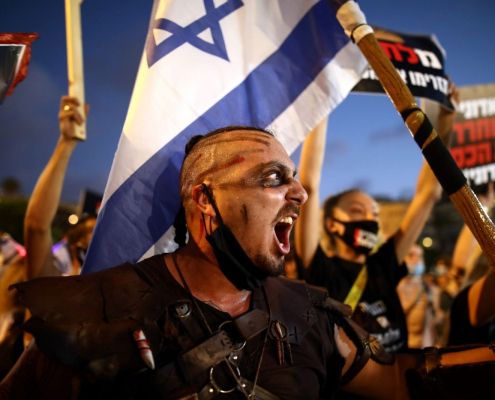 masca Israel protestatar Masca Israel Protestatar