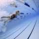 swimmers, swimming, race