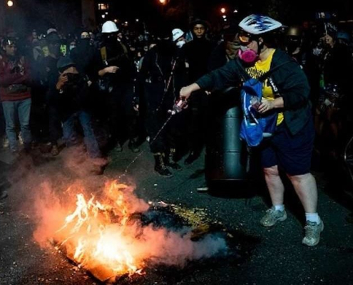 Fire At Portland Protest E1596550089504