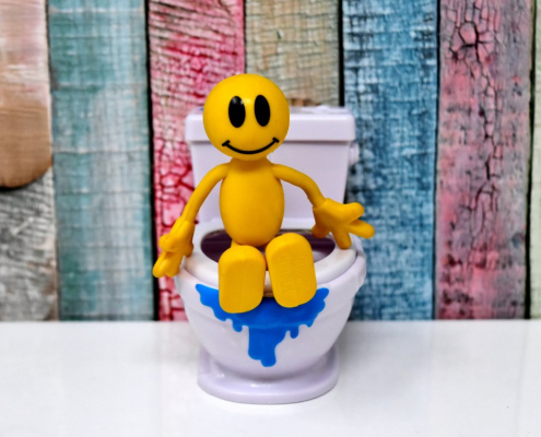 toilet, smiley, figure