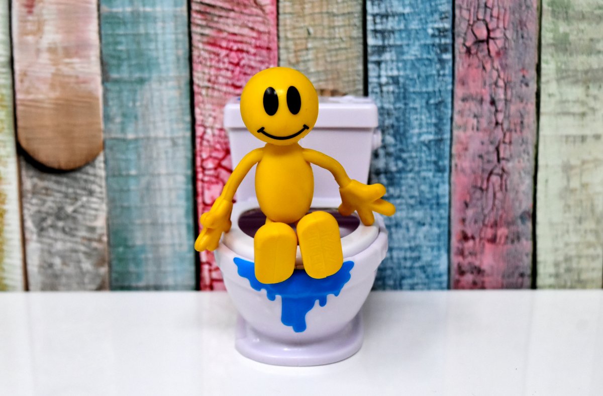 toilet, smiley, figure