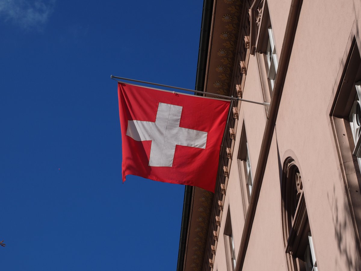 flag, switzerland, wind