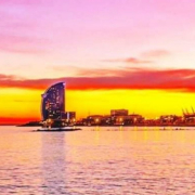 Spain Flag Barcelona