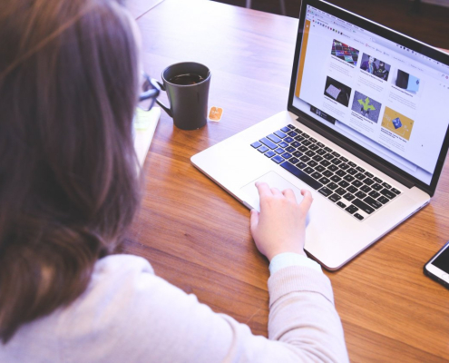 student, woman, startup