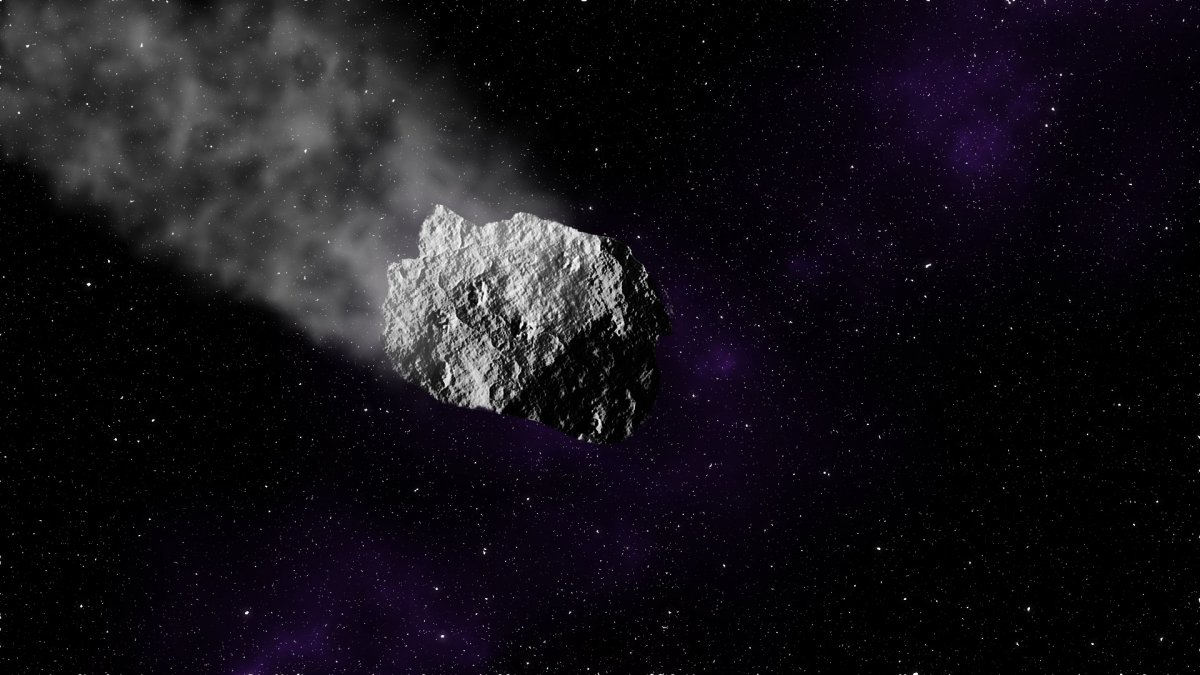 asteroid, space, stars