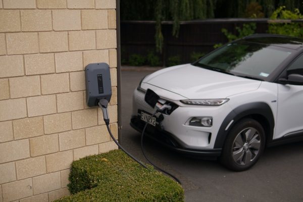 Hyundai Kona charging at Evnex charging station