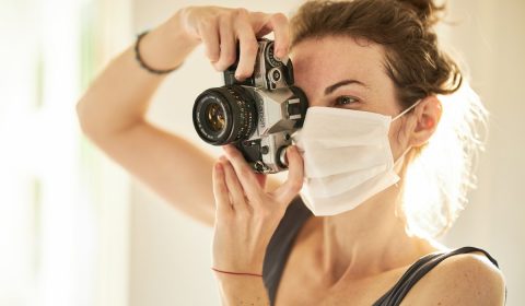 photographer, coronavirus, mask