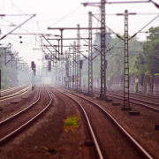 railway tracks, railway, railroad tracks