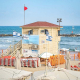 The Lifeguard Tower At Bograshov Beach Tel Aviv.