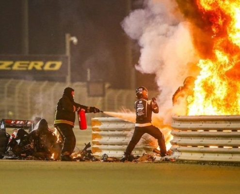 accident grosjean Accident Grosjean