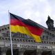 Germany flag in front of building