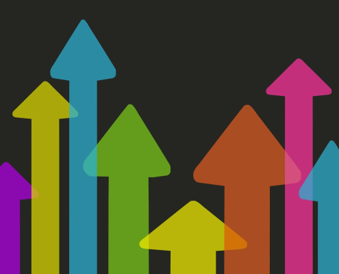 arrows, trend, economy