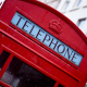 telephone, london, red