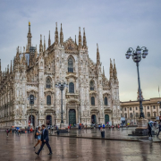 italy, milano, duomo square