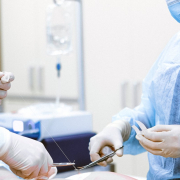 Photo of medical professionals wearing personal protective equipment