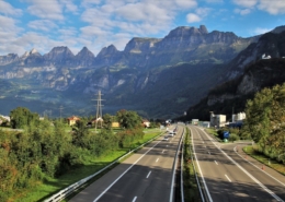 alpine, highway, panorama