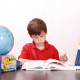 boy, reading, studying