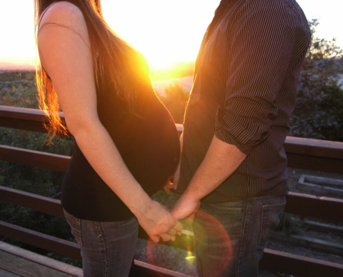 couple, pregnant, mom