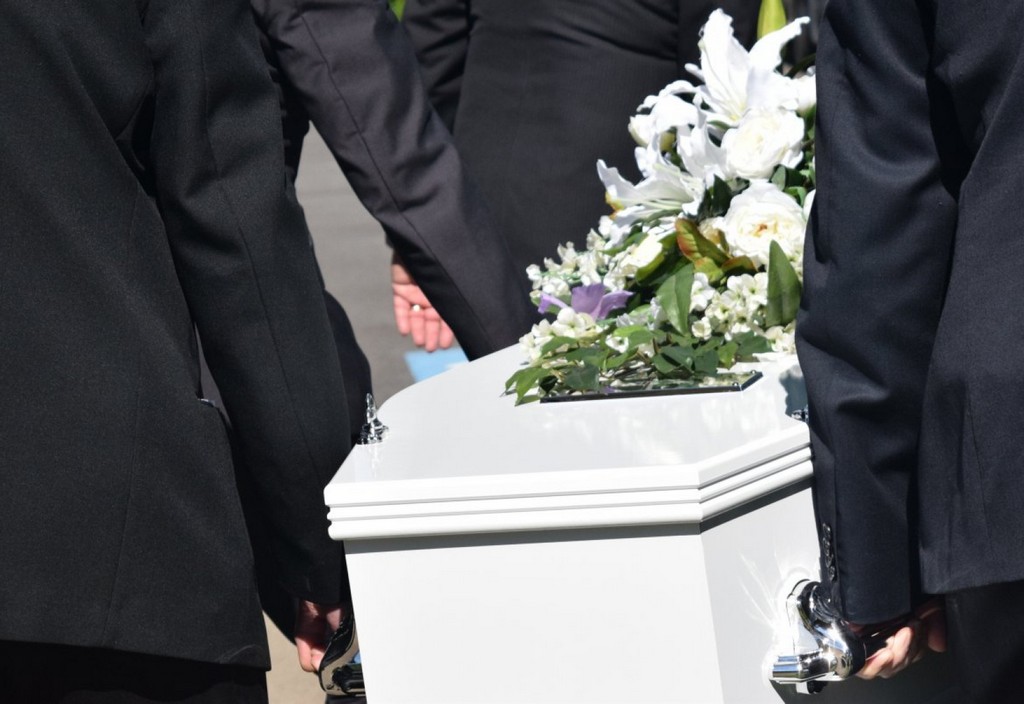 death, funeral, coffin