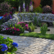 garden, yard, courtyard