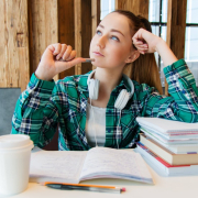 girl, young, student