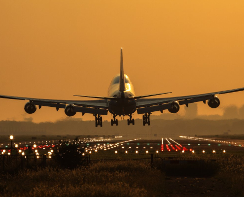 Boeing landing Schiphol Boeing Landing Schiphol