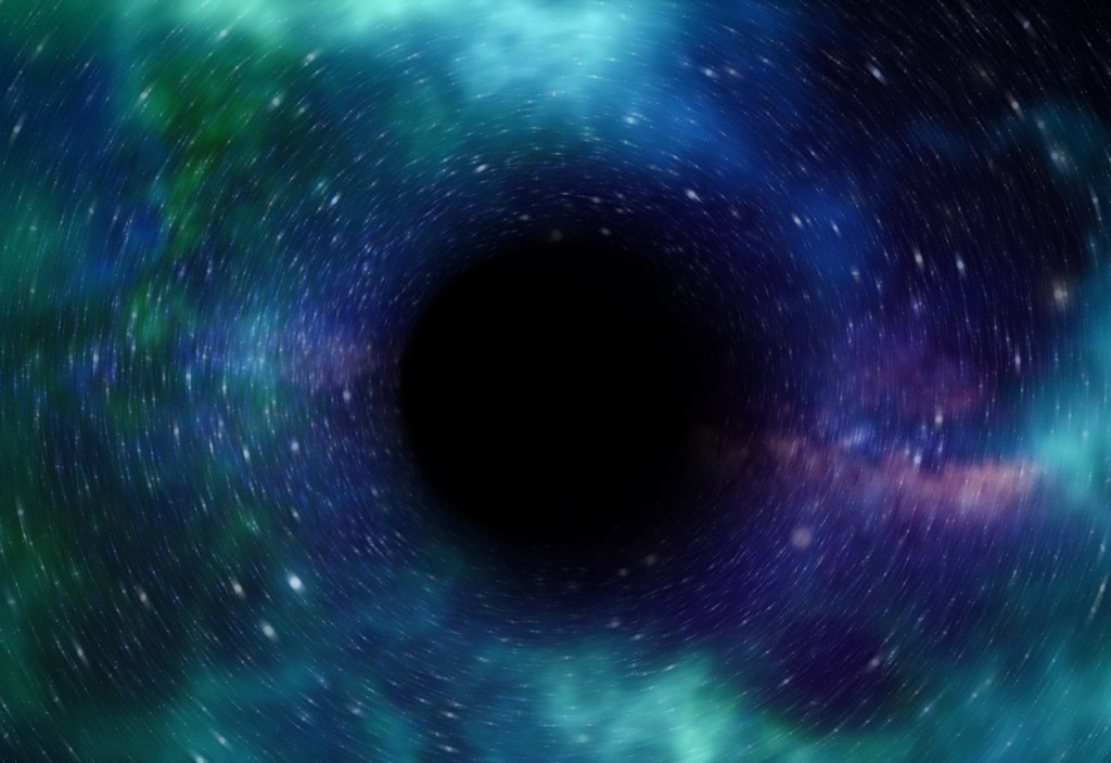 black hole, space, universe