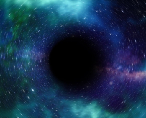 black hole, space, universe