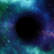 black hole, space, universe