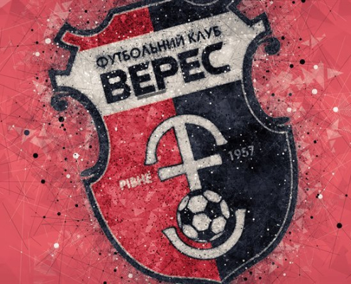 Thumb2 Nk Veres Rivne 4k Logo Geometric Art Ukrainian Football Club