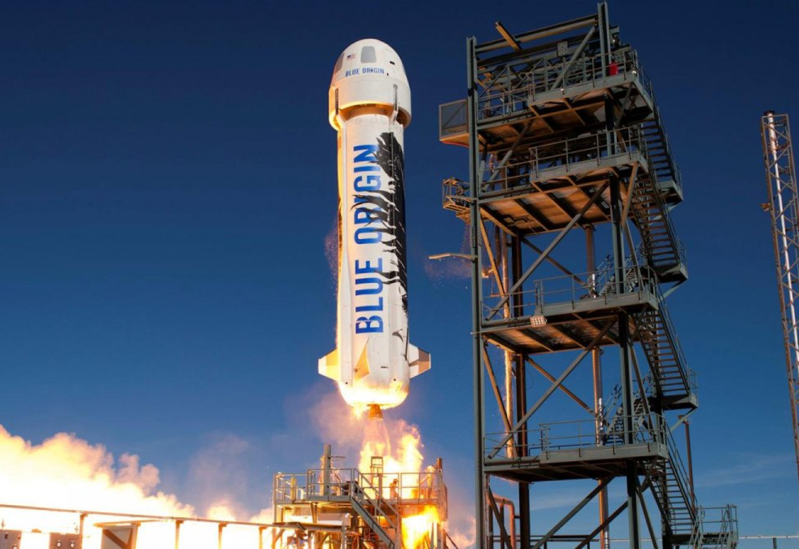 Blue Origin New Shepard Experiment Research Jeff Bezos Texas Launch Reusable