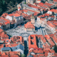 buildings, city, aerial view