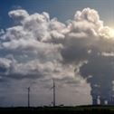 power plant, brown coal, windräder