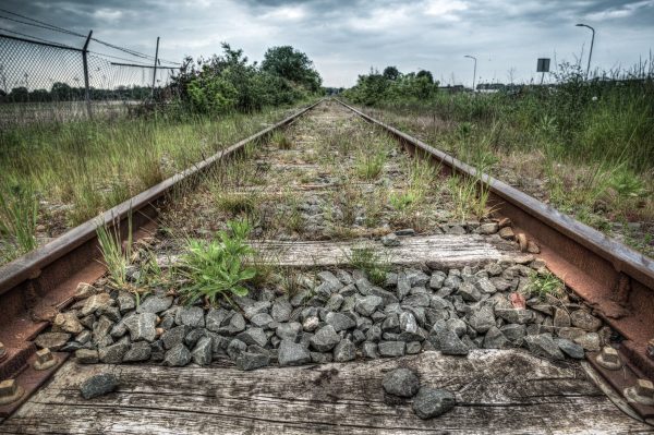 tracks, abandoned, old