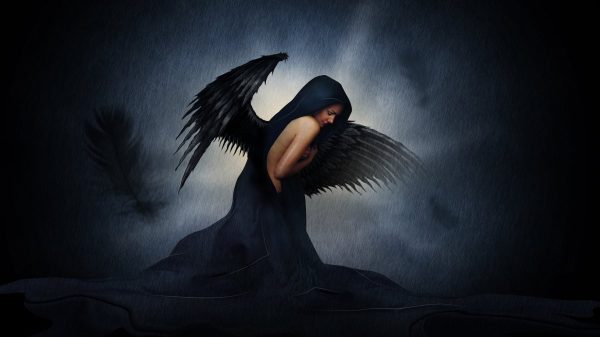 angel, woman, wing