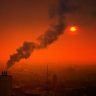 smoke, pollution, sunset
