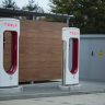 tesla, electric, charging station