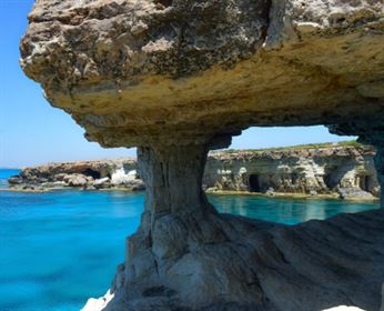 cavo greko, cyprus, sea caves