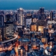 city, buildings, night
