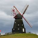 wind turbine, denmark, flag